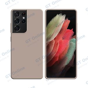 Coque Silicone Compatible pour Samsung Galaxy S21 Ultra 5G G998 (#18) Rose Gold
