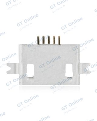 Connecteur de charge à souder — format Micro B, 5 broches, 2 points de fixation (C032)