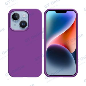 Coque Silicone Compatible pour Apple iPhone 14 (#39) Mauve