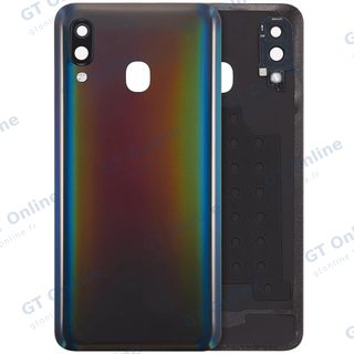 Vitre arrière pour Samsung Galaxy A40 (A405 / 2019) (compatible premium, noir)