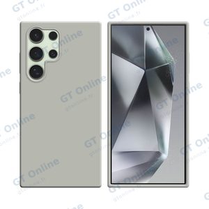 Coque Silicone Compatible pour Samsung Galaxy S24 Ultra 5G S928 (#9) Blanc