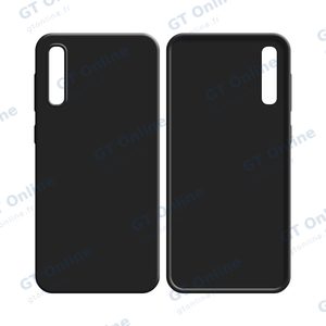 Coque Silicone Compatible pour Samsung Galaxy A30S A307/Galaxy A50 A505/Galaxy A50S A507 (#3) Noir — vue 2