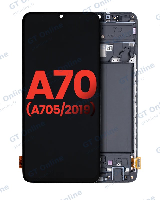 Écran OLED avec châssis pour Samsung Galaxy A70 (A705 / 2019) (6.67") (compatible premium, toutes couleurs)