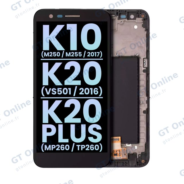Écran pour LG K10 (M250 / M255 / 2017) / K20 (VS501 / 2016) / K20 Plus (MP260 / TP260) (origine, toutes couleurs)