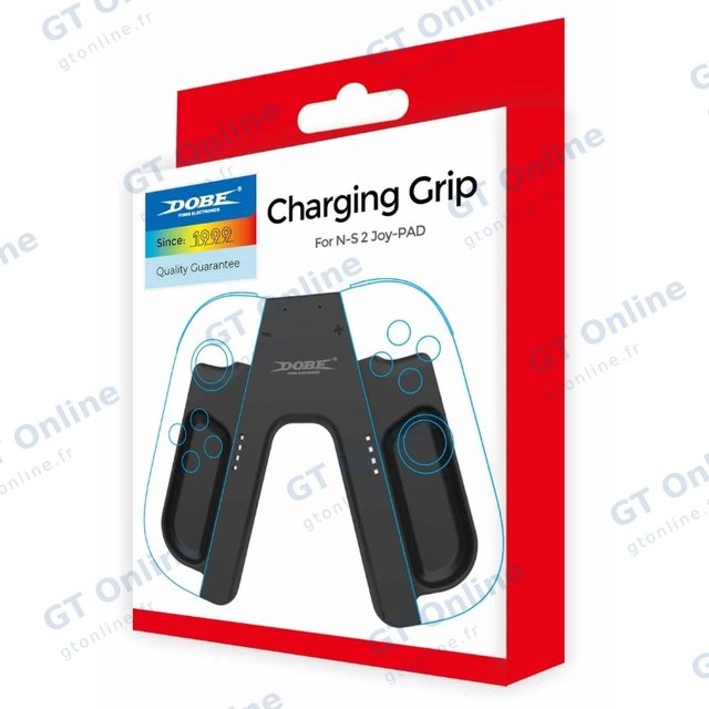 Poignée de manette avec câble de charge pour Nintendo Switch 2 DOBE TNS-3178 — noir