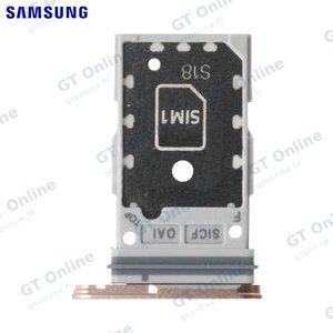 Tiroir SIM Original Samsung Galaxy S25 S931/Galaxy S25 Plus S936 GH98-49874F Or Rose