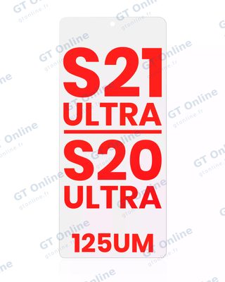 Film OCA pour Samsung Galaxy S21 Ultra / S20 Ultra (lot de 10, 125 µm)