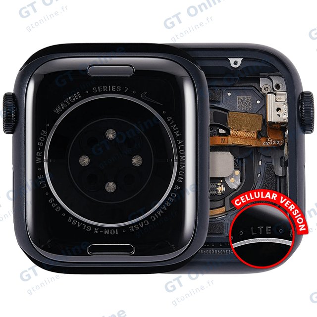 Châssis pour Apple Watch Series 7 (41MM) (origine d'occasion — grade A, Cellular Version, Aluminum / Space Black)