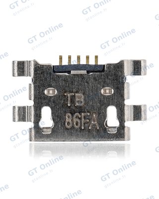 Connecteur de charge à souder — format Micro B, 5 broches, 4 points de fixation (C088)