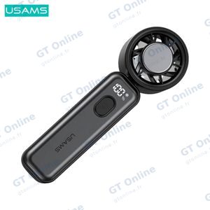Mini Ventilateur Portable Usams ZB362 Affichage Numérique & Refroidissement Glacé 2000mAh Noir — vue 4