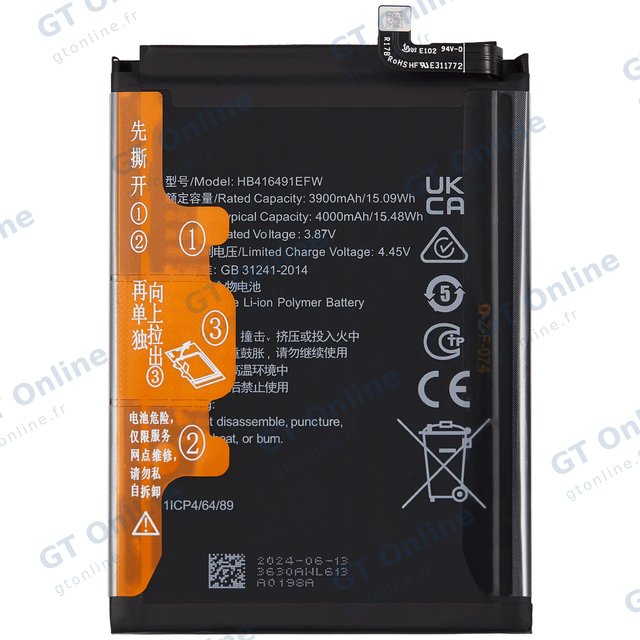 Batterie pour Honor X40i / Play7T Pro / Play6T Pro (HB416491EFW)