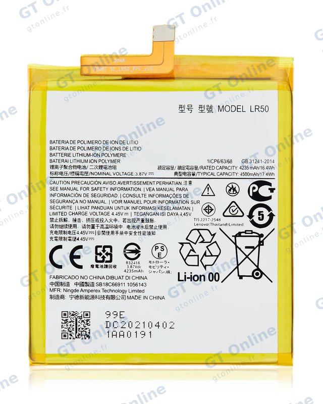 Batterie pour Motorola Edge 5G (XT2063 / 2020) (LR50) (origine)