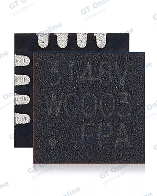 Circuit intégré générateur d’horloge SYSCLK_CLK32K_RTC et alimentation PPVRTC_G3H pour Apple MacBooks (Silego: SLG3NB148VTR / SLG3NB148A / SLG3NB148V / 148CV: U2600 / U2700 / U2800: QFN-16 Pin)