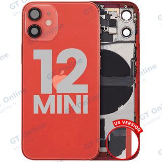 Châssis pour Apple iPhone 12 Mini (version US, origine d'occasion — grade B, rouge)