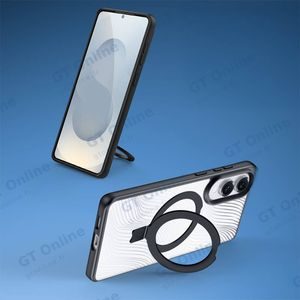 Coque de Protection Aimo Dux Ducis pour Samsung Galaxy S25 Edge S937 (with Magnetic Stand) MagSafe Noir — vue 2
