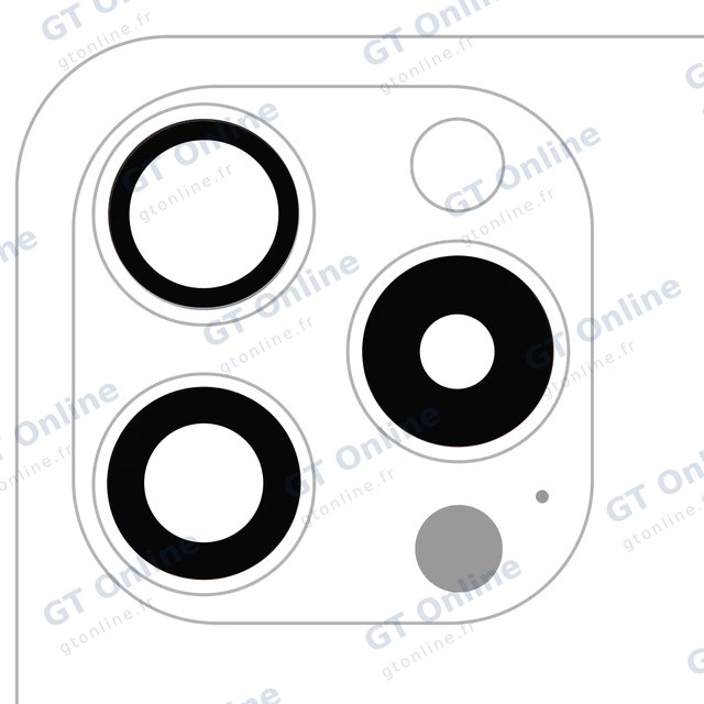 Lentille de caméra arrière avec adhésif pour Apple iPhone 15 Pro (lot de 3, Real Sapphire, premium, lot de 10)