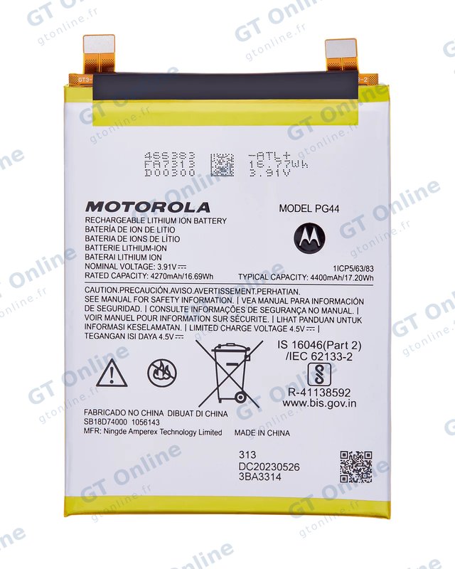 Batterie pour Motorola Moto Edge (XT2305 / 2023) (PG44) (origine)