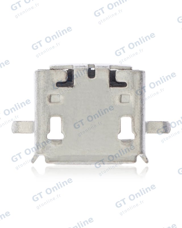 Connecteur de charge à souder — format Micro B, 5 broches, 4 points de fixation (C161)