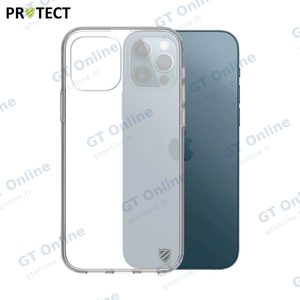 Coque Silicone PROTECT pour Apple iPhone 12/iPhone 12 Pro Transparent