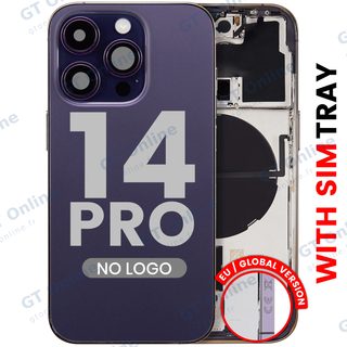 Châssis pour Apple iPhone 14 Pro (version EU, compatible premium, Deep Purple)