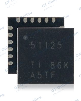 Circuit intégré de commande d’alimentation pour Apple MacBook 13" / Pro 13" / 15" A1342 / A1278 / A1286 (2008-2012) (TPS51125:U7200 / U7201: QFN-24 Pin)
