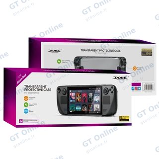 Housse-coque rigide pour Steam Deck DOBE TY-2835 — transparent