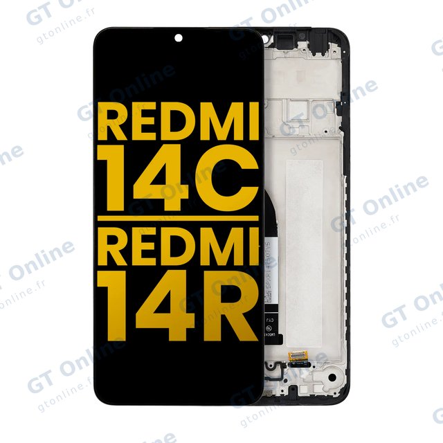 Écran LCD avec châssis pour Xiaomi Redmi 14C 5G / Redmi 14R (reconditionné, toutes couleurs)