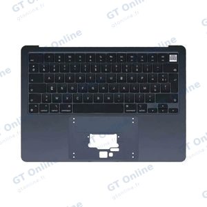 Top Case Apple MacBook Air M3 13" (2024) A3113 sans Rétro-Éclairage AZERTY Minuit