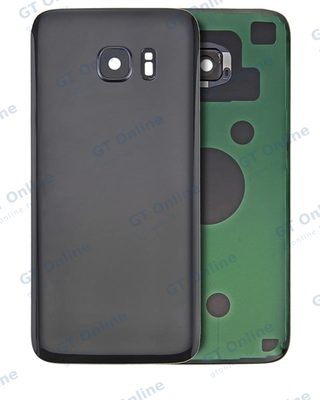 Vitre arrière pour Samsung Galaxy S7 Edge (pack service origine, noir)
