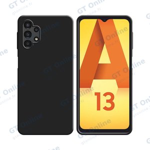 Coque Silicone Compatible pour Samsung Galaxy A13 4G A135 (#3) Noir