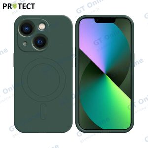 Coque de Protection IZ001 PROTECT pour Apple iPhone 13 Mini MagSafe Vert Foncé