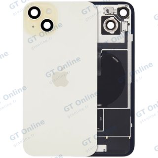 Vitre arrière avec MagSafe, NFC et nappe flash pour Apple IPhone 15 Plus (origine, jaune)