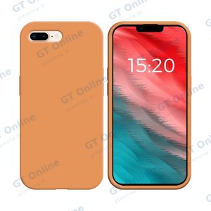 Coque Silicone Compatible pour Apple iPhone 7 Plus/iPhone 8 Plus (#61) Corail