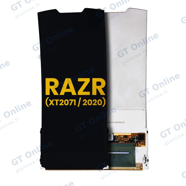 Écran OLED interne sans châssis pour Motorola Razr 5G (XT2071 / 2020) (reconditionné, toutes couleurs)