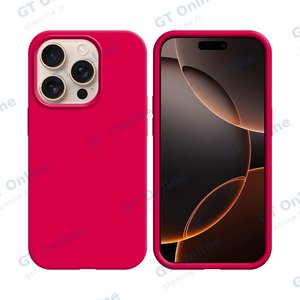 Coque Silicone Compatible pour Apple iPhone 16 Pro (#56) Rose Vif