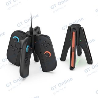 Station de charge pour 4 manettes Joy-Con Nintendo Switch 2 DOBE TNS-3156 — noir