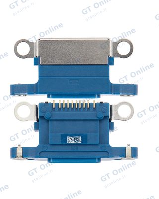 Connecteur de charge nu à souder pour Apple iPhone 13 / 13 Mini (bleu, lot de 10)