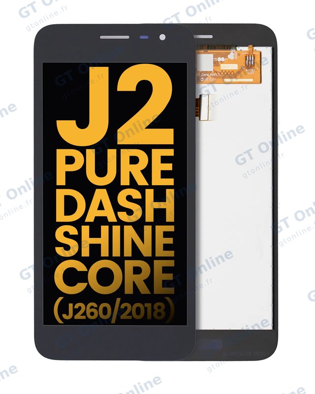 Écran LCD sans châssis pour Samsung Galaxy J2 Pure / Dash / Shine / Core (J260 / 2018) (reconditionné, toutes couleurs)