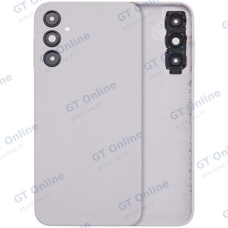Vitre arrière pour Samsung Galaxy A14 4G (A145 / 2023) (sans logo, compatible premium, argent)