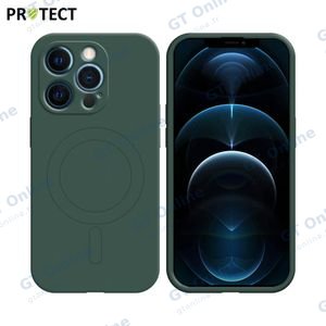 Coque de Protection IZ001 PROTECT pour Apple iPhone 12 Pro MagSafe Vert Foncé