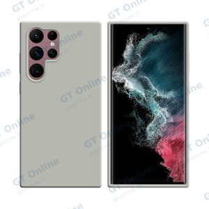 Coque Silicone Compatible pour Samsung Galaxy S22 Ultra S908 (#9) Blanc