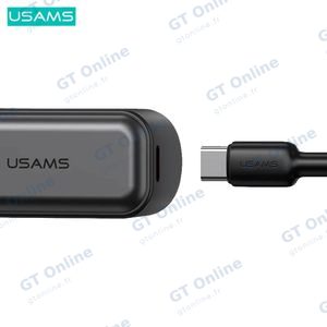 Mini Ventilateur Portable Usams ZB362 Affichage Numérique & Refroidissement Glacé 2000mAh Noir — vue 3