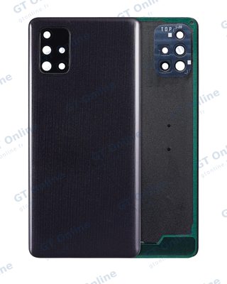 Vitre arrière pour Samsung Galaxy A71 (A715 / 2020) (compatible premium, Prism Crush Black)