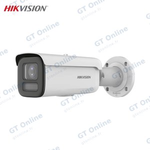 Caméra de Surveillance avec IA Hikvision DS-2CD2647G2HT-LIZS Bullet 4MP Smart Hybrid Light, ColorVu & AcuSense Blanc