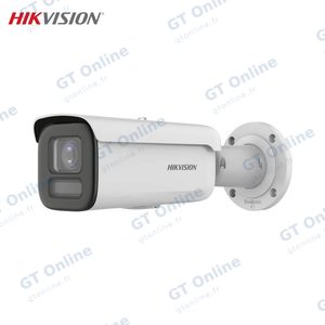 Caméra de Surveillance avec IA Hikvision DS-2CD2647G2HT-LIZS Bullet 4MP Smart Hybrid Light, ColorVu & AcuSense Blanc
