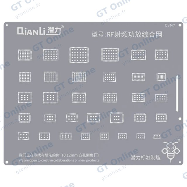 Pochoir de rebillage intégré Qianli Bumblebee QS147 — amplificateurs de puissance RF