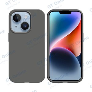 Coque Silicone Compatible pour Apple iPhone 14 Plus (#34) Gris Foncé