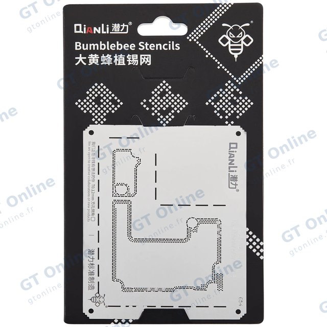 Pochoir de rebillage Qianli Bumblebee QS654 pour couche intermédiaire Samsung S21 Ultra (SM-G998U/W/O/D)