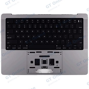 Châssis supérieur avec batterie et clavier ISO suisse romand pour Apple MacBook Pro 14" A2992 — (origine, noir sidéral)