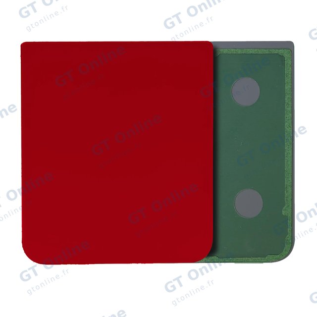 Vitre arrière pour Samsung Galaxy Z Flip 4 (pack service origine, rouge)